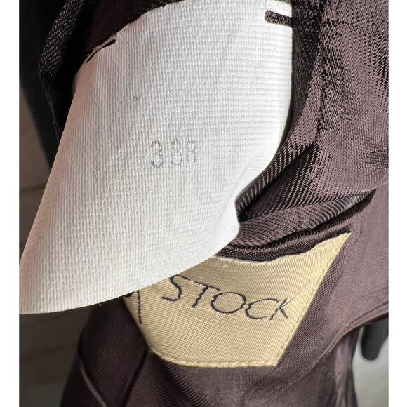 Vintage 60's Robert Stock Mens 38R CAMEL HAIR 2 Button Blazer Jacket Dark Gray - Picture 6 of 9